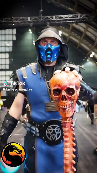 Mortal Kombat Sub Zero cosplay 🔵💀 #mortalkombat #cosplay #subzero