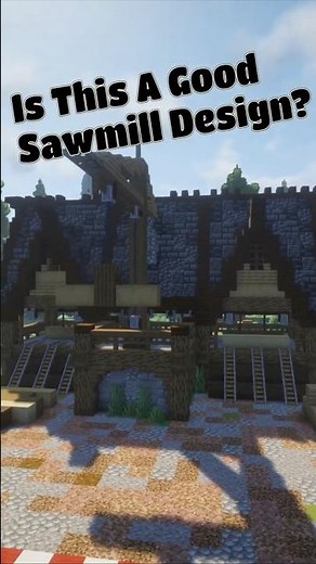 The Sawmill Design Everyone's Curious About #minecraft #shorts #tutorial