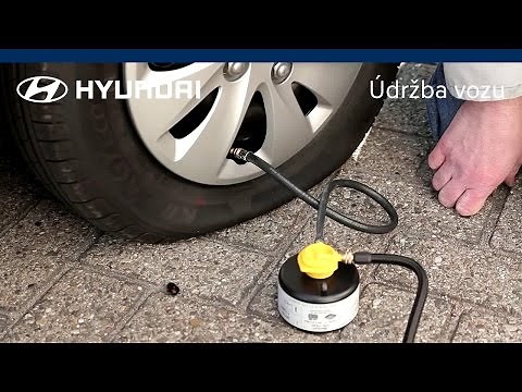 Oprava pneumatiky s pomocí lepicí soupravy | Hyundai