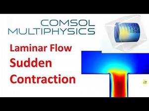 Comsol Tutorial : Laminar flow sudden contraction, how to use fillet