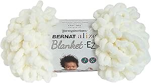Bernat Alize Blanket-EZ Yarn, Cream