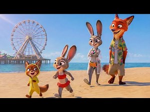 Zootopia 2 | Beach Day Adventure – Nick & Judy Take Violet on Her First Sea Trip 🏖🐰🦊