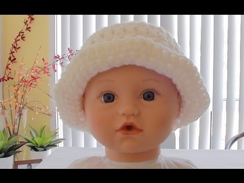 Crochet Baby Hat with Brim Tutorial | Quick and Easy | How to Crochet