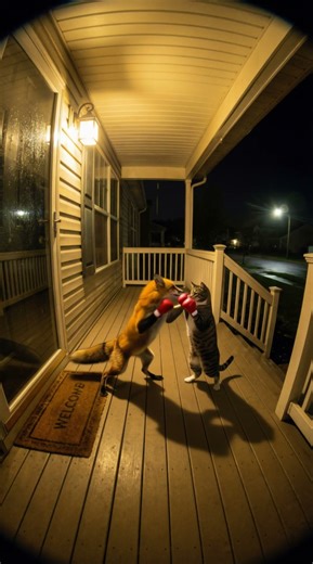 🐱🥊 Cat vs Fox – The Most Ridiculous Boxing Match Ever! | AI Short #aishorts #funnycats #aiexperiment