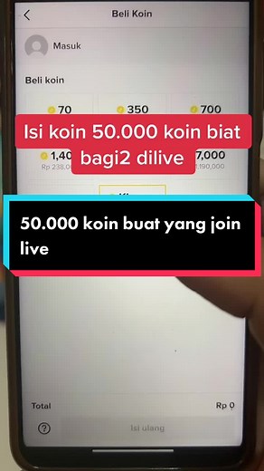 Yang mau langsung join live yaa #mulungkoin #fypシ #dilive #coin