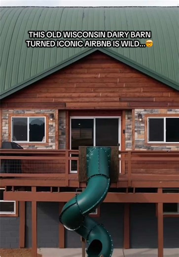 📍Arena, WI The amenities never end at this place 🤯 Step into your very own paradise. 👙Heated outdoor pool heated indoor pool ⛳️9 hole indoor mini golf arcade 🏀Kids basketball bunk room 🍿Movie theater with balcony 🏋️‍♂️Private home gym 💻3 dedicated remote workspaces 🧑‍🧑‍🧒Over 7,000 sq ft sleeping 20 guests overnight Then it gets wild… A separate party shed featuring a double level indoor park with 3 tire swings, 2 tube slides, a hexagon climbing dome, and a rock wall that flows straight