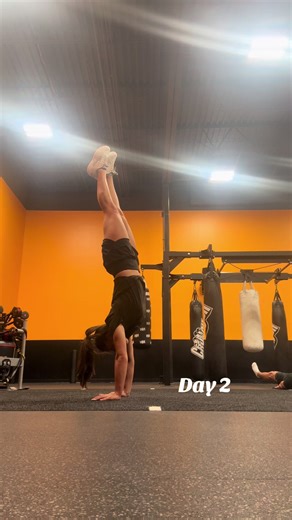 Ok a little better today getting the feel back #handstandchallenge #gymnastics #exgymnast #athlete #fyp