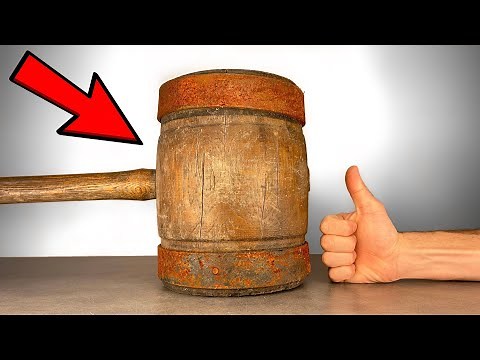 Gigantic Wooden Hammer Restoration - Sledge-O-Matic