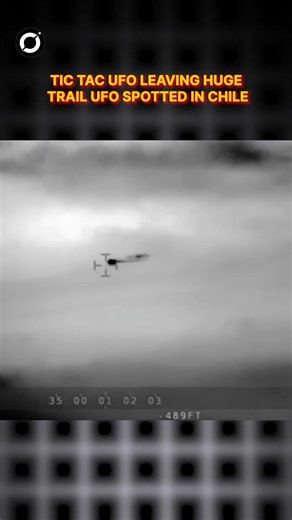 Tic Tac UFO Caught On Camera leaving huge trail UFO spotted in Chile #shorts #trending #alien
