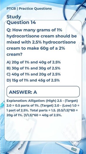 PTCB Practice Question #14 | Can You Get This Right?