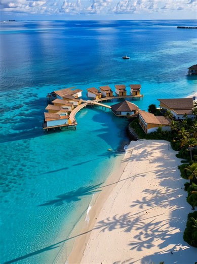Immerse in the serene elegance of Maldives🌴☀️🌊, a gentle sanctuary of private pools💦, blissful spa and tailored and sophisticated luxury. 📍Hilton Maldives Amingiri Resort & Spa