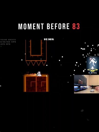 Moment Before 83 💀 #geometrydash #edit