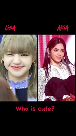 Lisa vs Aria 💕 #shorts #kpop #bts #blackpink #lisa #aria #trending