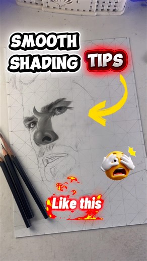 Smooth shading tips 😱 #shorts #youtubeshorts #drawingforbeginners #pencildrawingtutorial