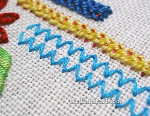Fly Stitch Video Tutorial: Horizontal Fly Stitch
