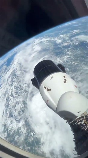 Dragon docked with ISS #spaceshorts #spacex #crew12