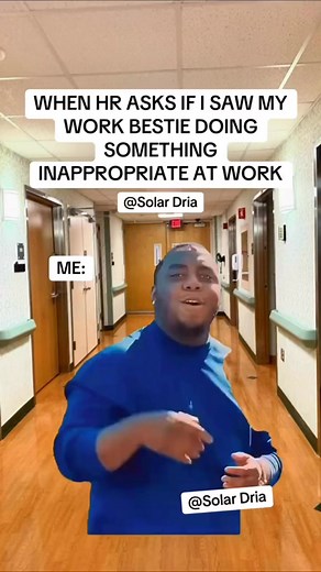 725K views · 37K reactions | When HR asks if I saw my work bestie do something wrong  #workmeme #solardria #fyp #CNA #cnalife #HealthcareHumor #cnahumor #cnastruggles #cnalifebelike #cnaproblems #cnajokes #cna | Solar Dria | Facebook
