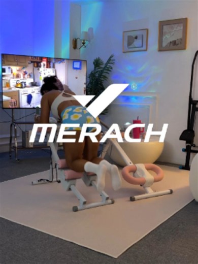 Engages abs, obliques & lower back for a more toned core feel.🍑🍑🔥🔥#merach #fitness #live #abtrainer