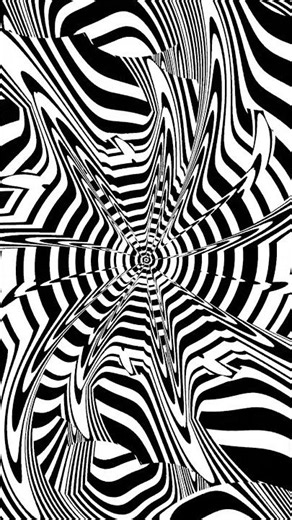 Black & White Optical Illusion That Hijacks Your Vision