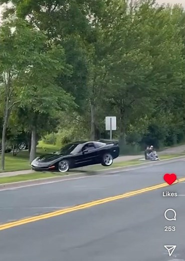 Corvette Loses Control Leaving Car Meet & Wrecks!! C5 Corvette Crashes Trying To Show Off!