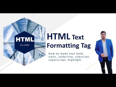 Text Formatting Tag: Lecture 6