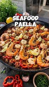 Seafood Paella 🥘 | Easy Spanish Recipe #paella #summerrecipes #outdoorcooking