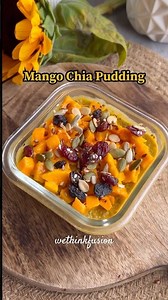 Mango Chia Pudding recipe | Healthy breakfast recipes | Oats recipes | Post workout meal