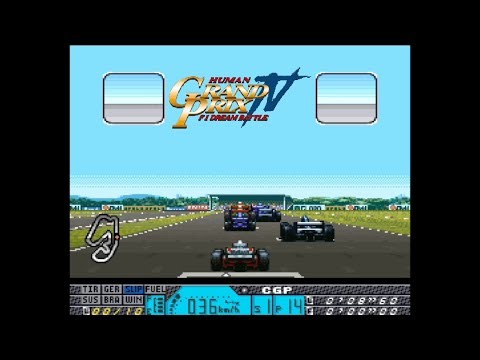 Human Grand Prix IV: F1 Dream Battle - SNES Gameplay