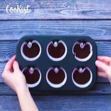 Heart-shaped cupcakes