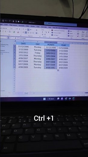 How to change date format from dd-mm-yyyy #exceltech #excelfunction #excelshorts#ytshorts #excel