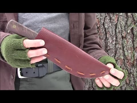 Easy DIY Sheath- Old Hickory Knife -Bushcraft / Survival / Camping / Mountain Man Rendezvous