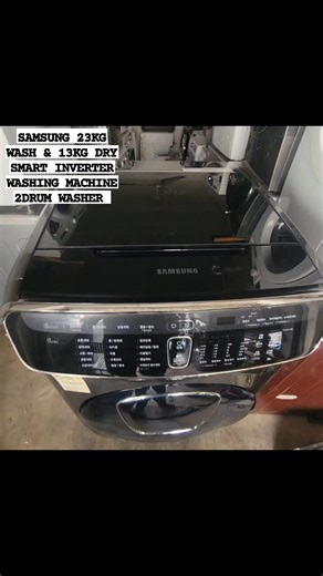 Gods Heritage on Instagram: "SAMSUNG 2DRUM WASHER 23KG WASH & 13KG DRY SMART INVERTER WASHING MACHINE AVAILABLE IN STORE ✅️✅️✅️✅️. ↪️FEATURES:- ↗️SMART INVERTER ↗️DIRECT DRIVE MOTOR ↗️TOP WASHER ↗️FRONT WASHER. ↪️PRICE:-1.350M #portharcourtrealestate #lekkiphase1properties #ikoyirealtor #ikoyiapartments #IkoyiProperties #magodophase1 #homeappliancestore #estatesurveyorsa #estatesurveyorsandvaluers #lekkiphase1lagos #newbuildhome #kitchenappliances #dreamkitchen #omolephase1 #magodophase2 #abujar