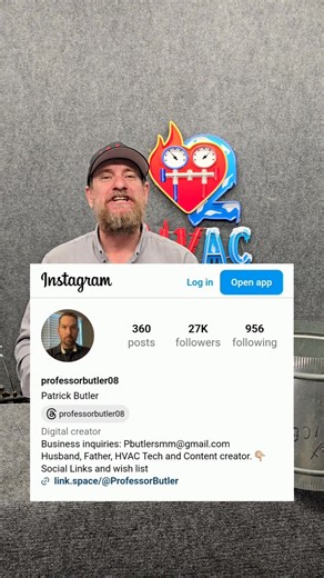 I want to introduce you to Professor Butler. He is a really great guy and HVAC Educator making some really good content. | Ty Branaman