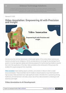 Video Annotation, Empowering AI with Precision and Insight - SlideServe