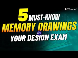 5 Essential Memory Drawings Every Design Exam Aspirant Must Know! 🎨📝| For NID/NIFT/UCEED Exam