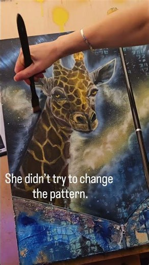 I Didn’t Expect This Giraffe Painting to Change My Perspective #oilpainting