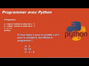 Python - Corriger un programme - somme de deux chaines - somme de deux nombres.