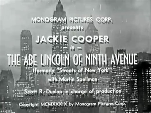 Streets of New York (1939) – Abe Lincoln Newsboy Drama