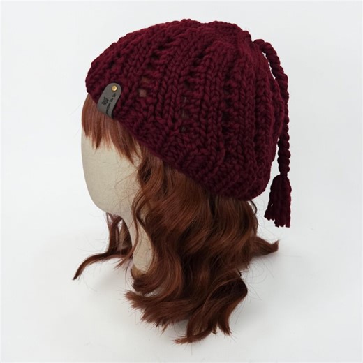 Melt the Ice Summer Beanie – Lightweight Merino Wool Hat – Breathable Open Knit – Protest Hat – Burgundy - Etsy