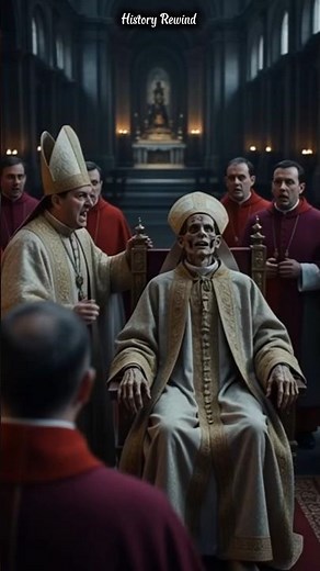 Pope Put a Dead Body on Trial 😱 #history #truestory #shorts
