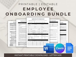 New Hire Checklist Employee Onboarding Bundle New Hire Onboarding New Hire Paperwork Template HR Templates HR Paperwork HR Checklist - Etsy UK