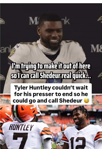 Tyler Huntley couldn’t wait to call Shedeur Sanders to make sure he was motivated with the Ravens in need of a Browns win on Sunday 😂 (🎥 via Baltimore Ravens / YT) #tylerhuntley #ravens #baltimoreravens #shedeursanders #clevelandbrowns