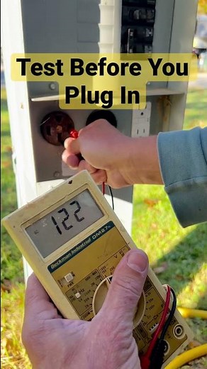 Bad RV Shore Power at Pedestal, How to Test (RV Living) #shorts