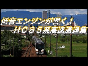 【いい音！】HC85系ひだ 高速通過集