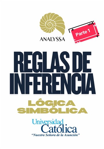 Reglas de inferencia para Lógica Simbólica Parte 1 - Ingreso UCA #ingresouca #universidadcatolica #Logica #logicasimbolica #arquitectura