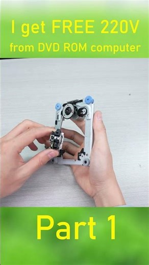 I get FREE 220V from DVD ROM computer part 1