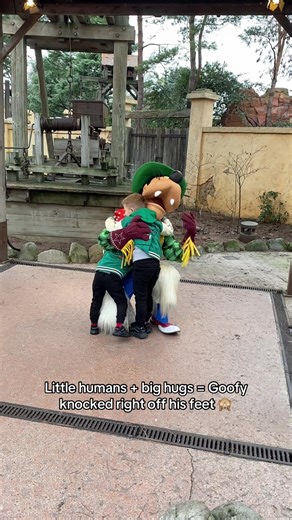 Little humans big hugs = Goofy knocked right off his feet 🙈 .. our last trip to Disneyland was Disneyland Paris was 3 years ago when the boys 3 and 6 .. I’m not sure the character experience will be the same this time round in Florida but they are a good height for the big rides so I am delighted about that 🎢🇺🇸 . . . . . . . . . . #disney #disneyland #disneyworld #goofy #florida