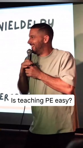 ⚽️Is PE teaching easy? #Physed 👩‍🏫 #teachercomedynight #teachercomedy #danieldelby #teacherlife #teachersoftiktok #perthteachers #victorianteachers #teachercommunity #teacherlife🍎 #schoolnostalgia #teachersofinsta #nswteachers #melbourneteachers #perthteacher #brisbaneteachers #sydneyteachers #darwinteachers #adelaideteachers #geelongmums Next Show 🎟️ link in Bio | Teacher Comedy Night