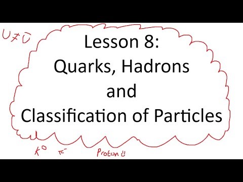 Lesson 8: What is a quark, what is a hadron, and how are particles classified?