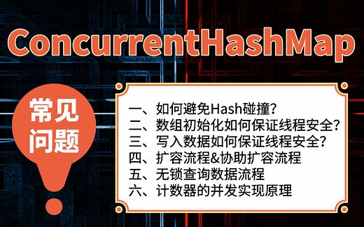 ConcurrentHashMap扫盲：如何避免Hash碰撞？数组初始化如何保证线程安全？扩容流程&协助扩容流程？计数器的并发实现原理？【马士兵】